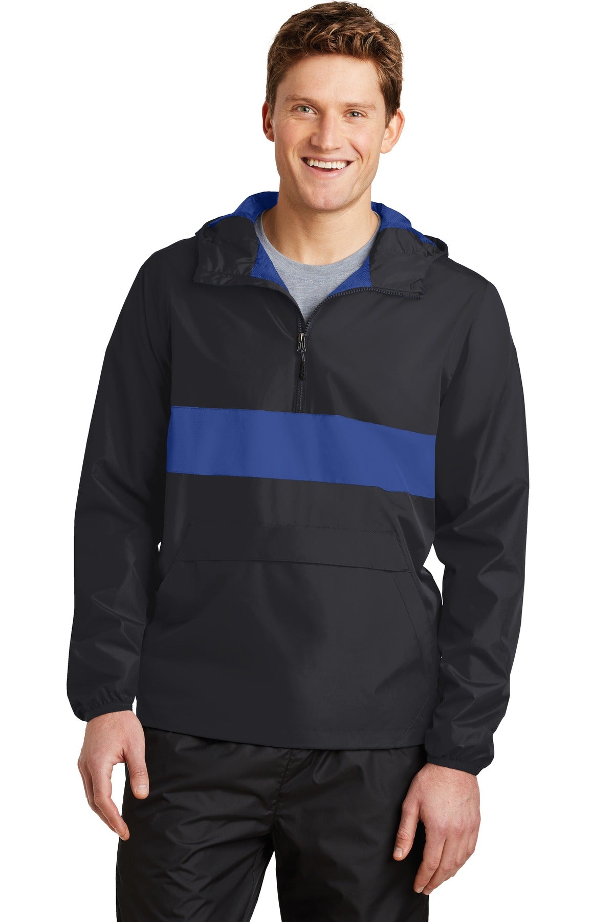 Sport-Tek ® Zipped Pocket Anorak. JST65